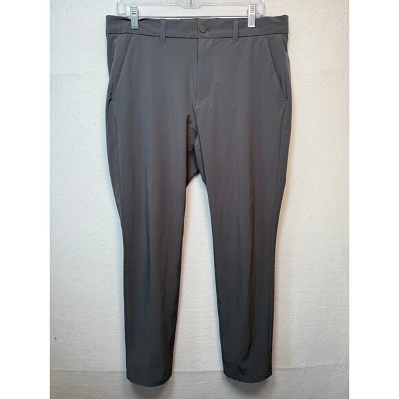 Mizzen + Main Helmsman Slim Pants, Charcoal Gray, Size 33/30 - Picture 1 of 3